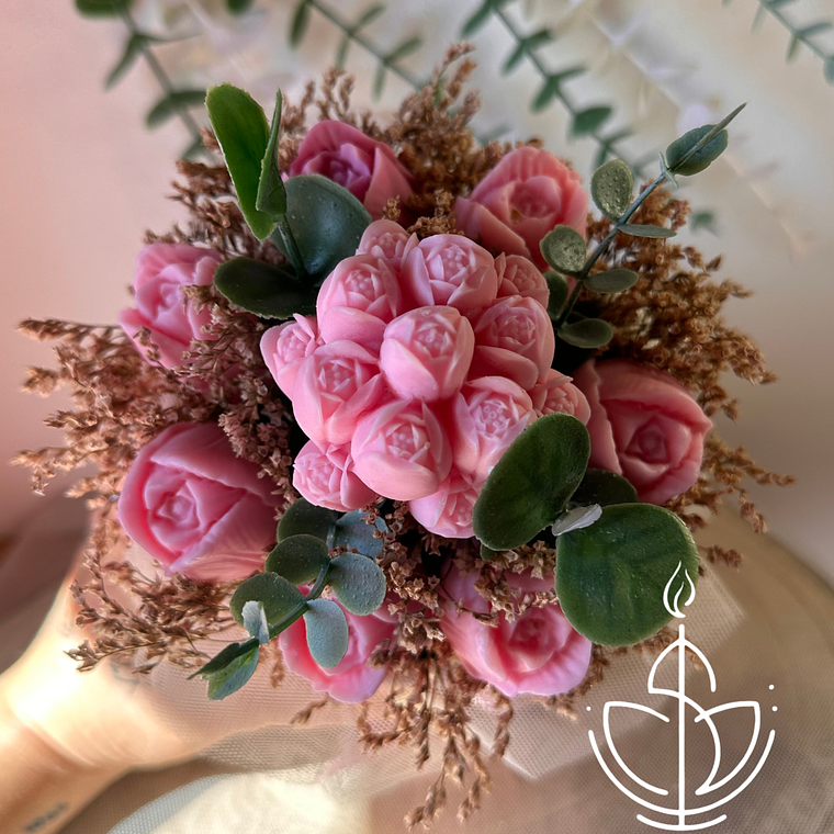 Bouquet de Tulipas com Flores Artesanais 1