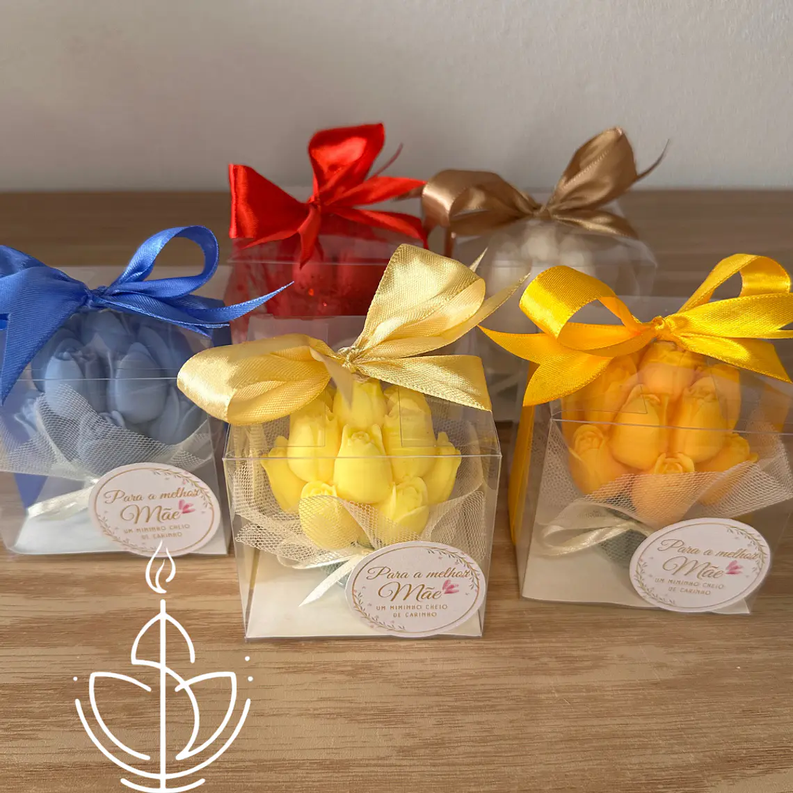 Vela Tulipas em Caixa Presente 2