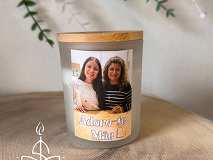 Vela Personalizada com Fotografia e Mensagem