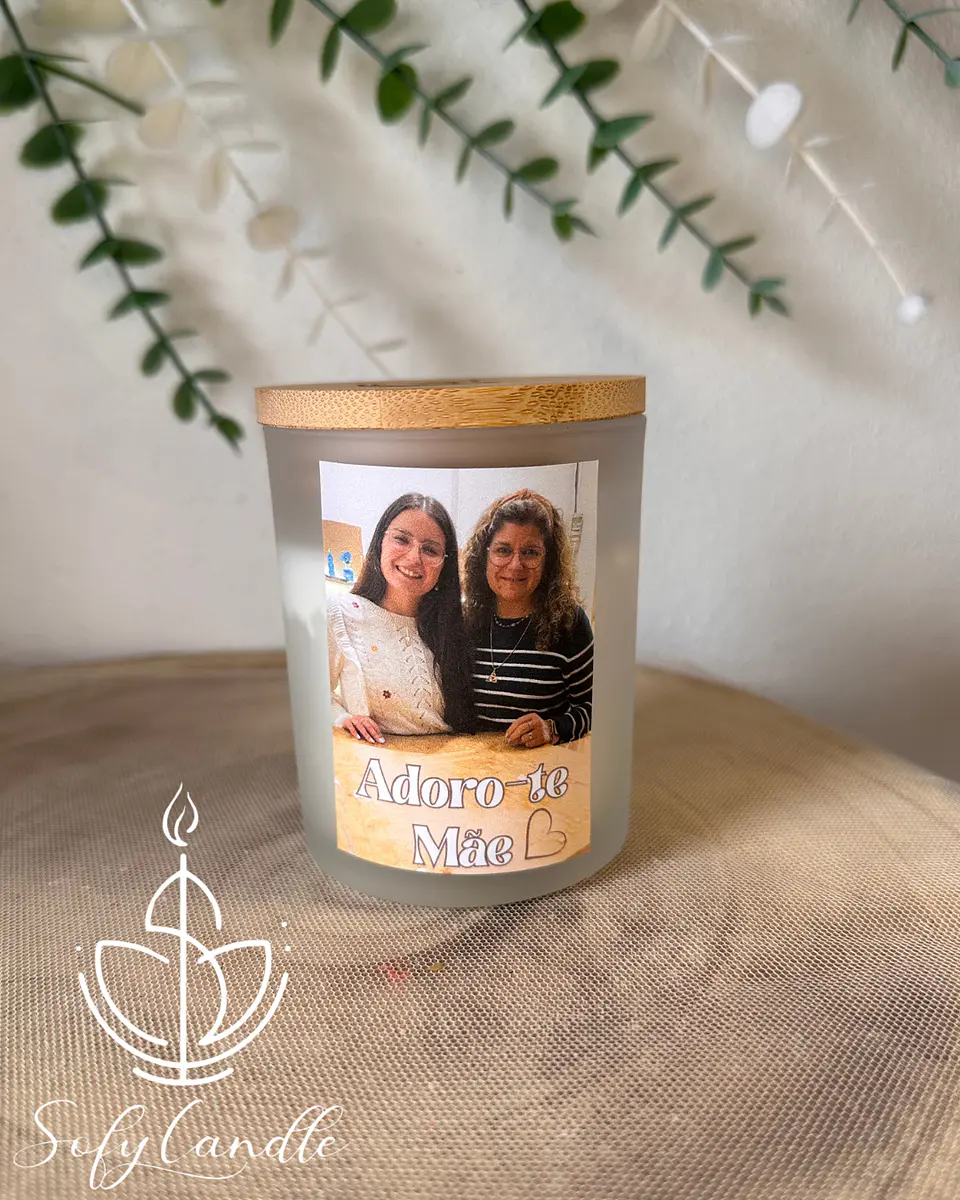 Vela Personalizada com Fotografia e Mensagem 1
