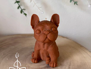 Vela Decorativa Bulldog
