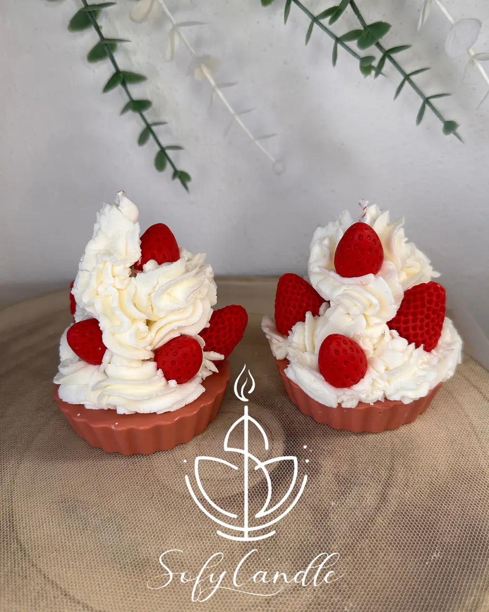 Vela Dessert Morango & Nata 1