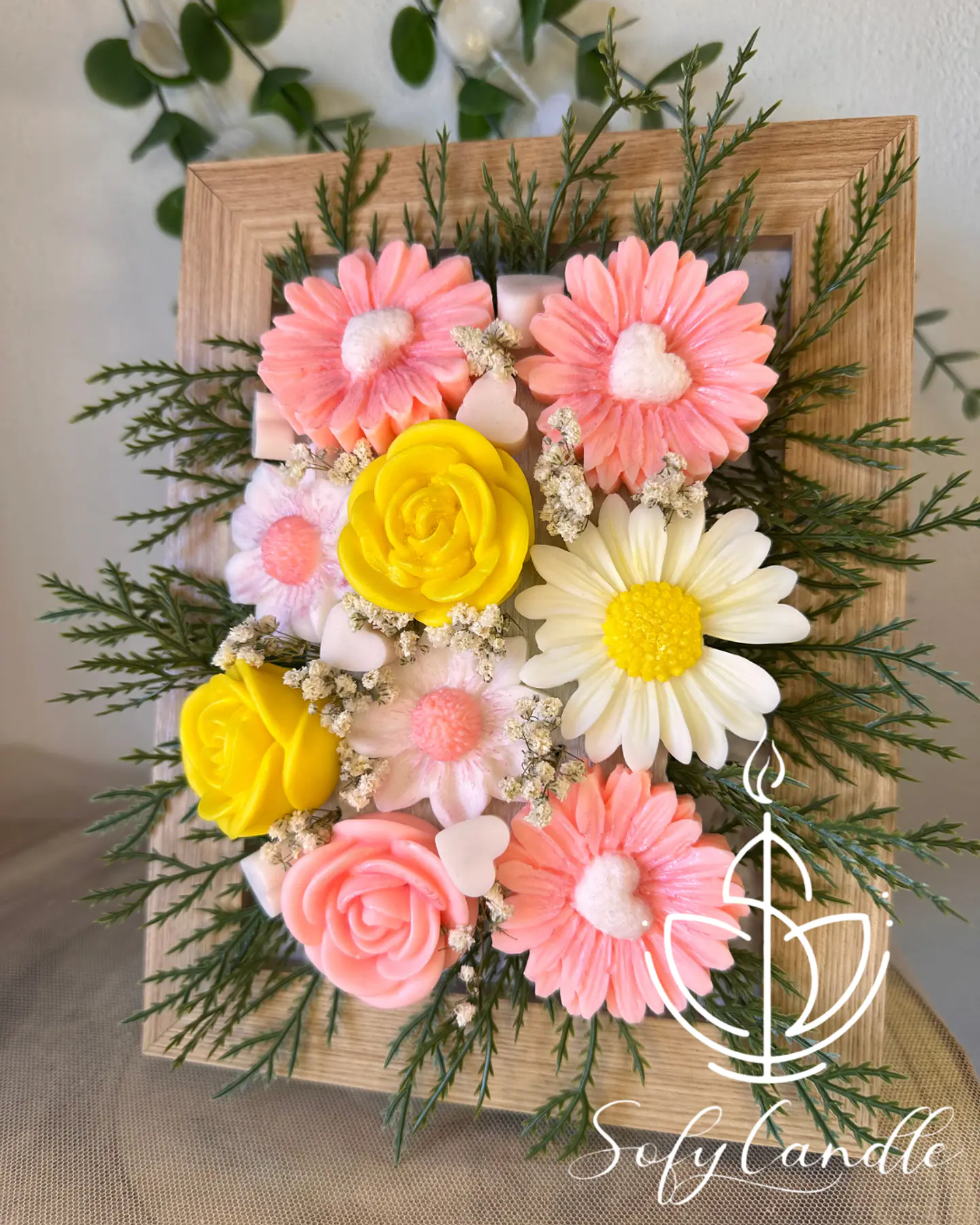 Moldura Floral com Velas Aromáticas 1