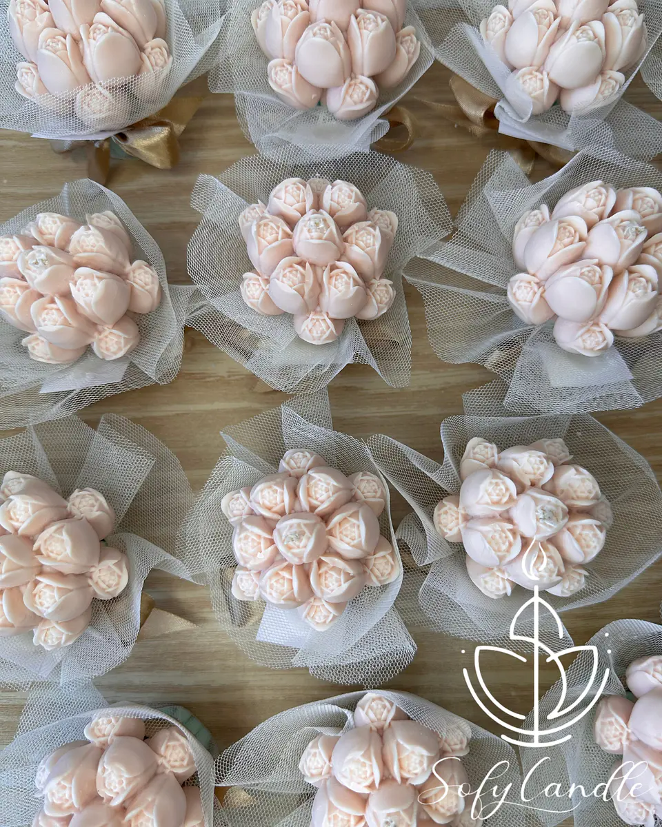 Mini Ramo de Tulipas com Etiqueta Personalizada 2