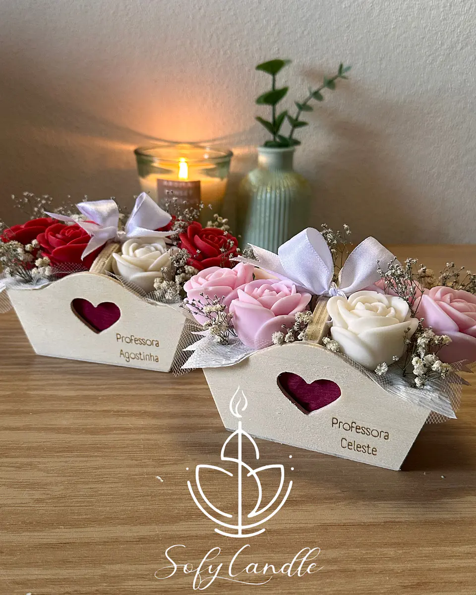 Cesta Floral de Rosas Personalizada 1