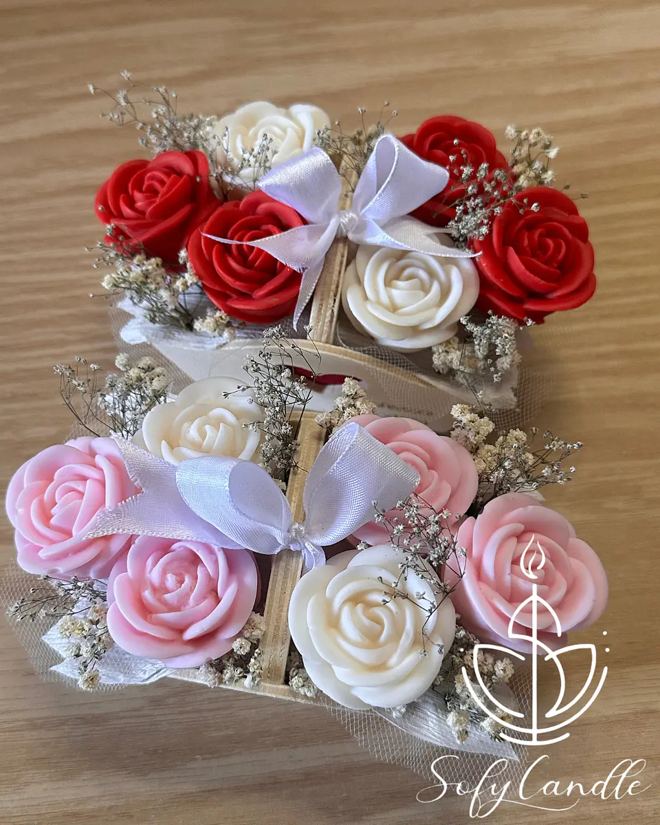 Cesta Floral de Rosas Personalizada 3
