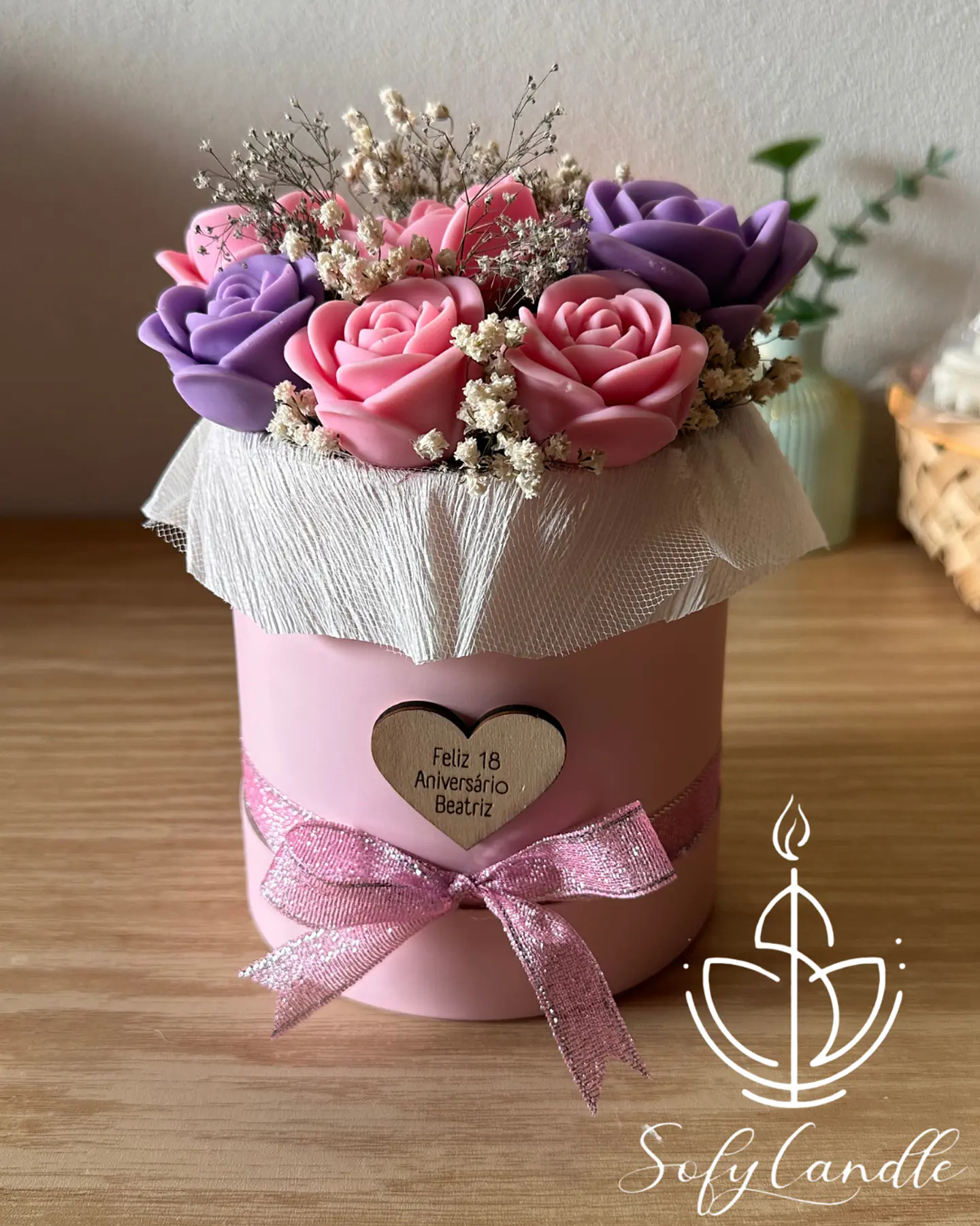 Bouquet de Rosas Personalizável com Mensagem 1