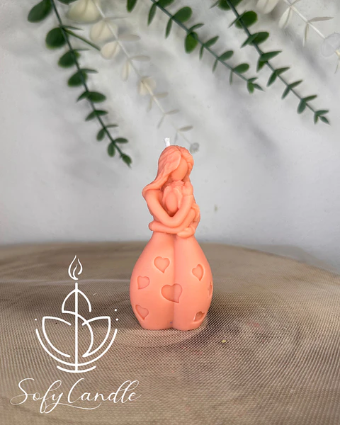 Vela Artesanal Amor de Mãe