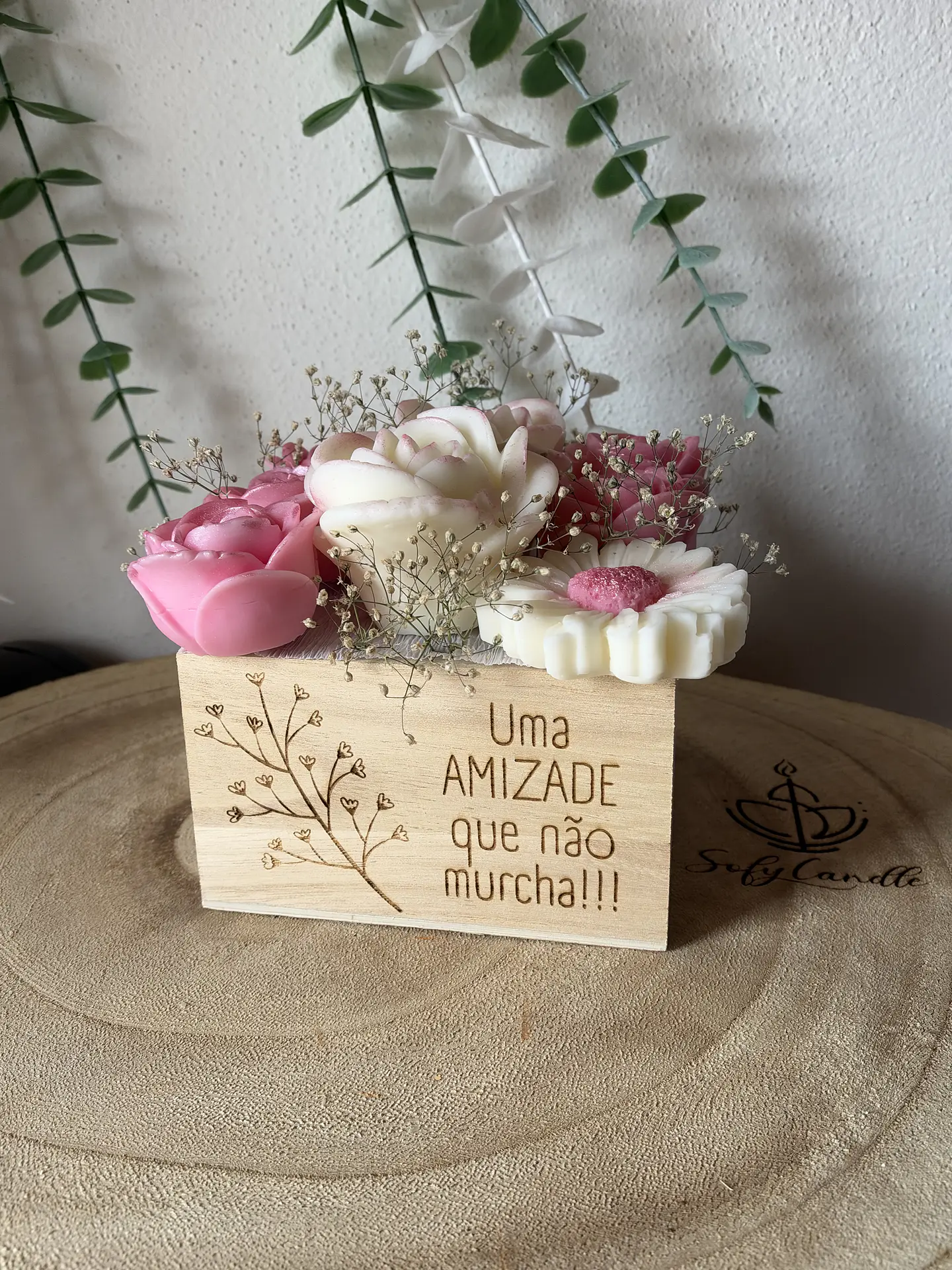 Caixa Bouquet de Velas com Mensagem Personalizada 3