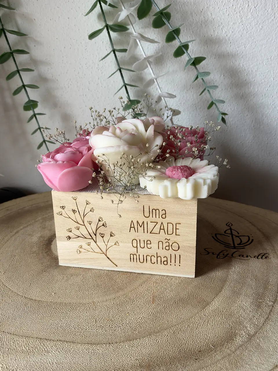 Caixa Bouquet de Velas com Mensagem Personalizada 3