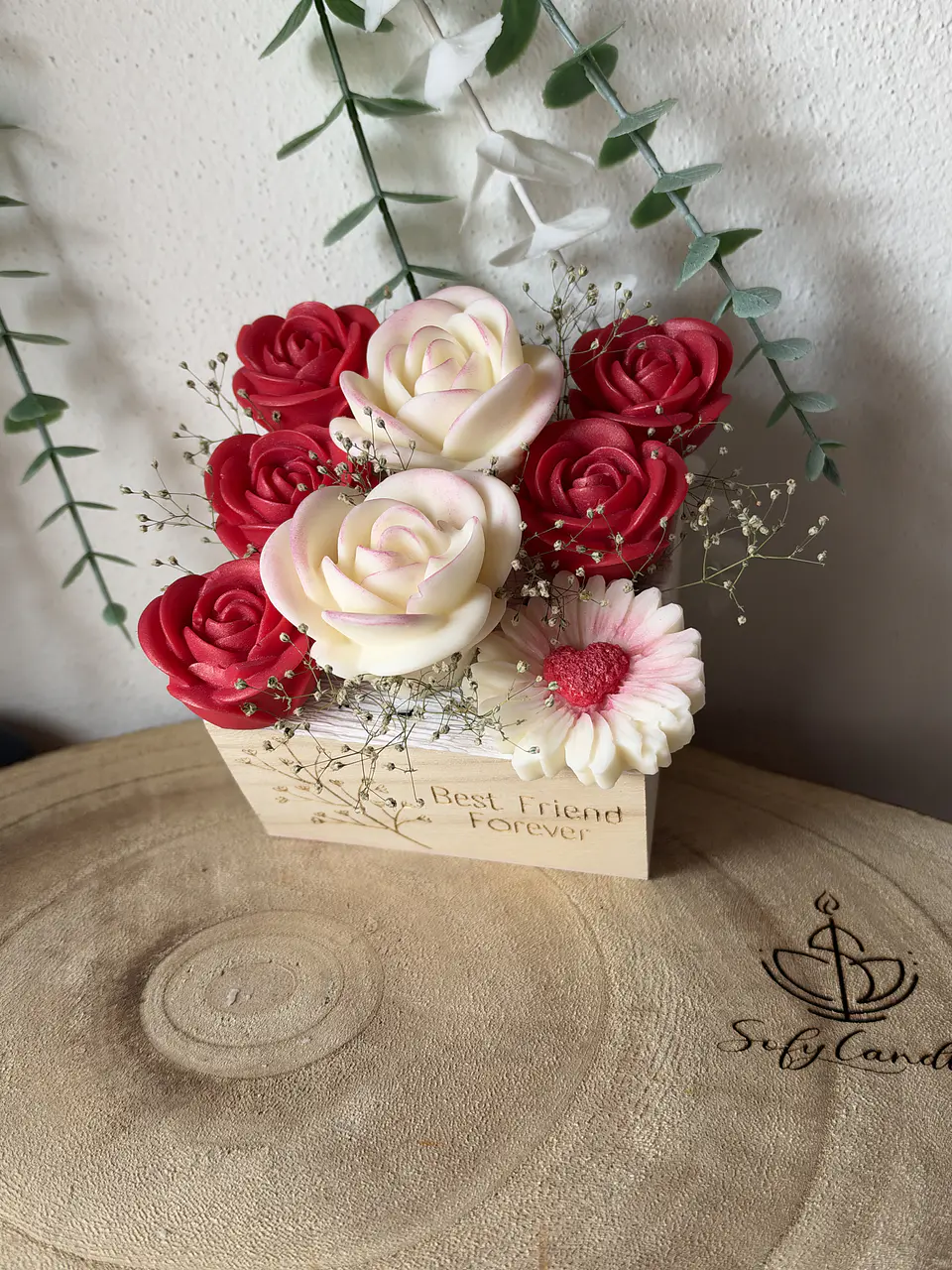 Caixa Bouquet de Velas com Mensagem Personalizada 7