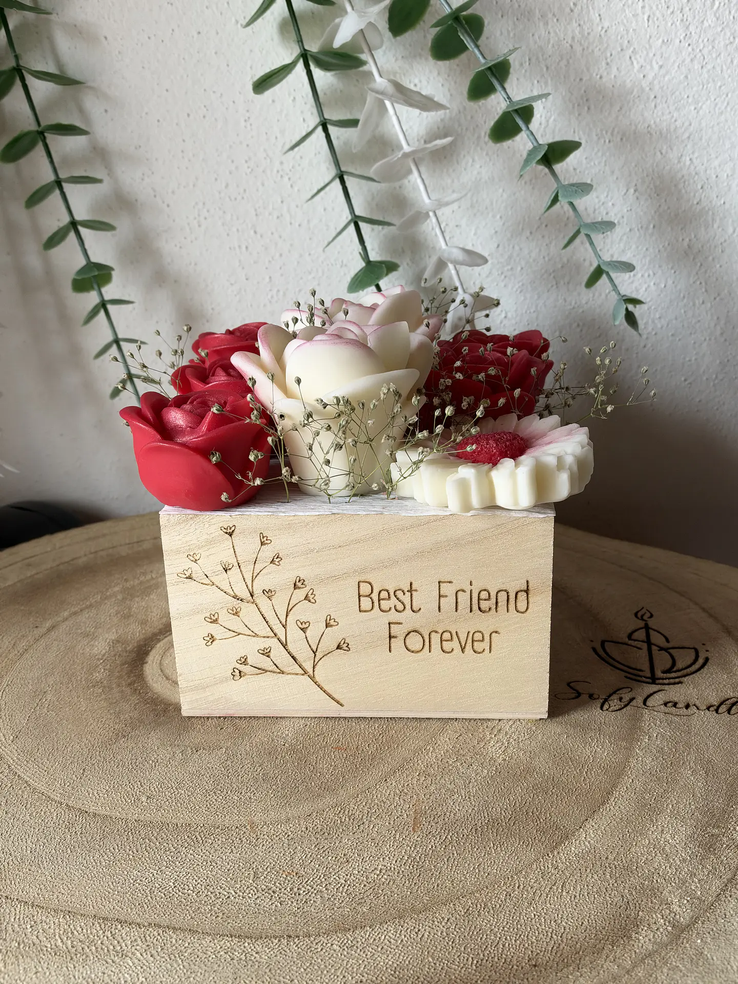 Caixa Bouquet de Velas com Mensagem Personalizada 8