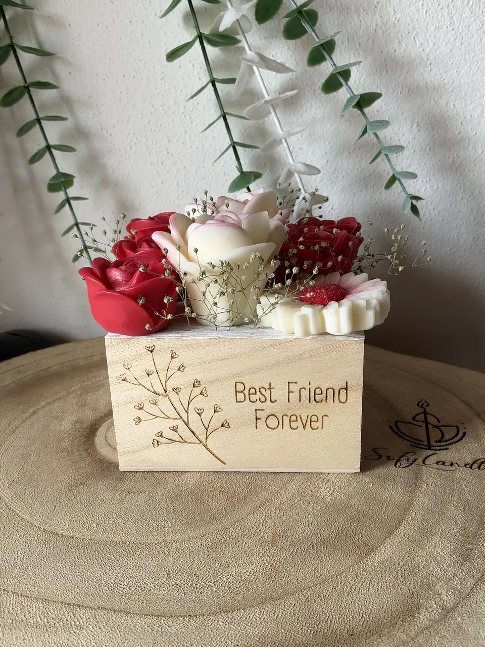 Caixa Bouquet de Velas com Mensagem Personalizada 8