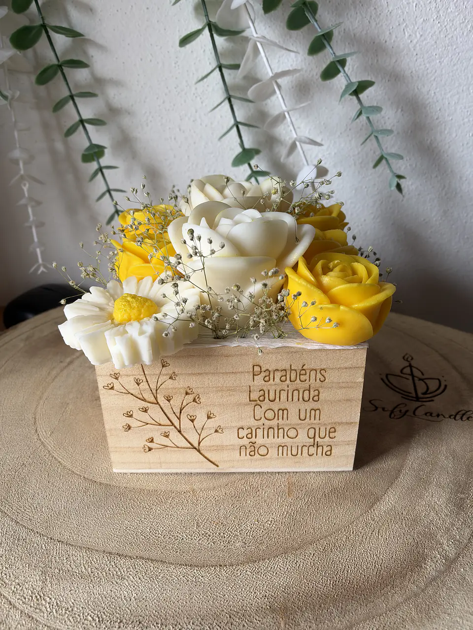 Caixa Bouquet de Velas com Mensagem Personalizada 5