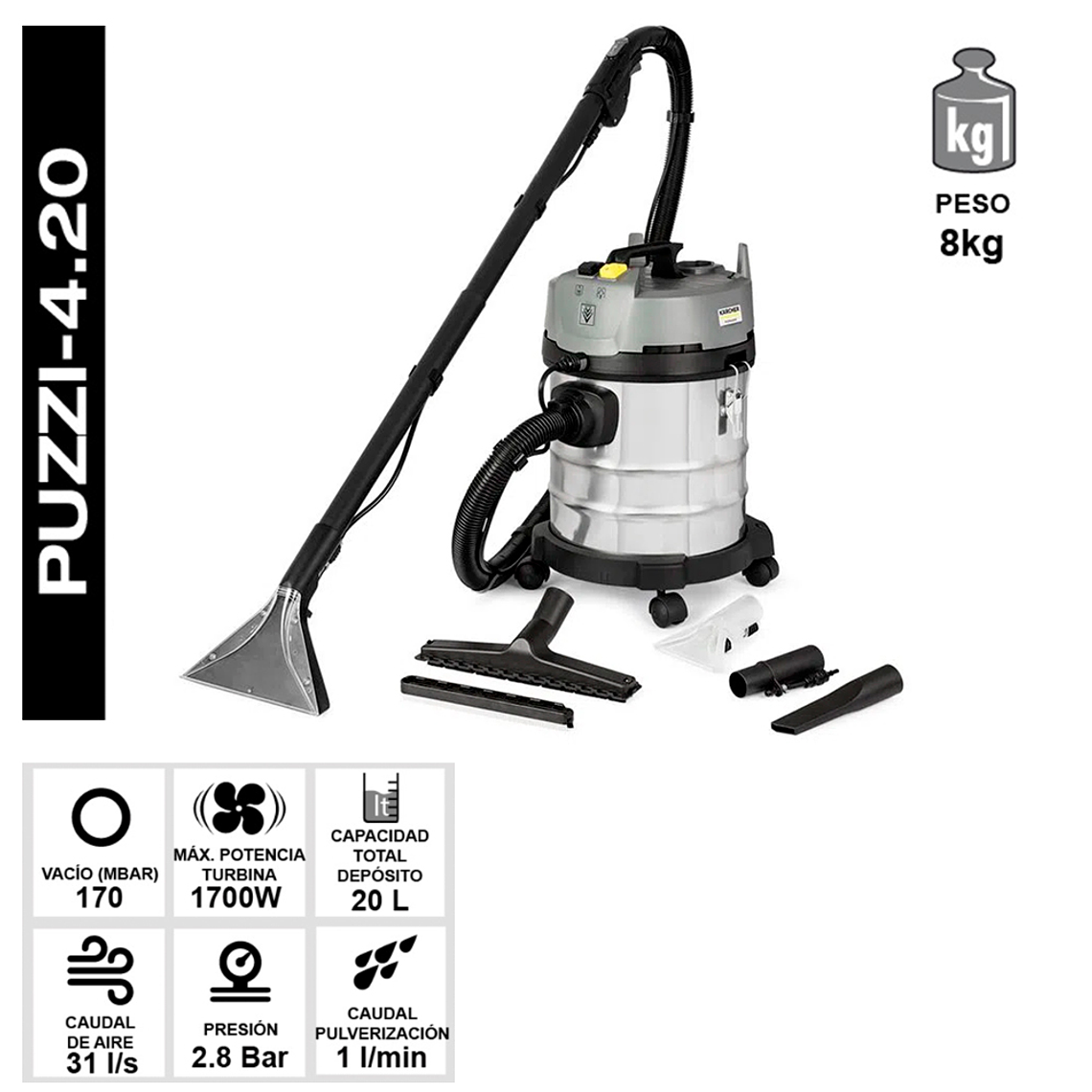 LAVADORA ASPIRADORA PUZZI 4/20 CLASSIC KARCHER 3