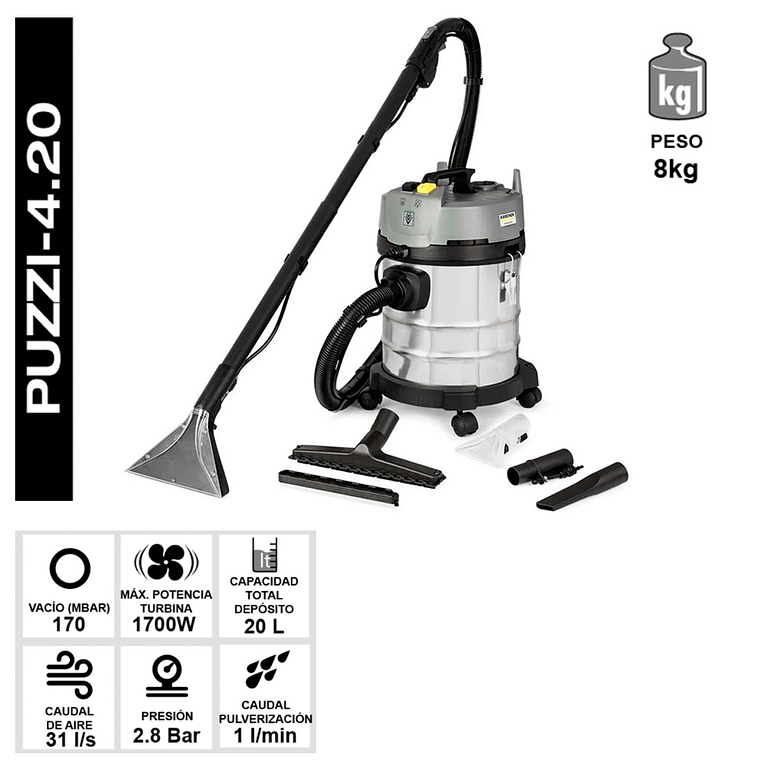 LAVADORA ASPIRADORA PUZZI 4/20 CLASSIC KARCHER 3