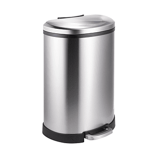 BASURERO ACERO INOXIDABLE CON PEDAL 50 L SOIN