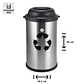 BASURERO ACERO INOXIDABLE 50 L SOIN - Miniatura 2