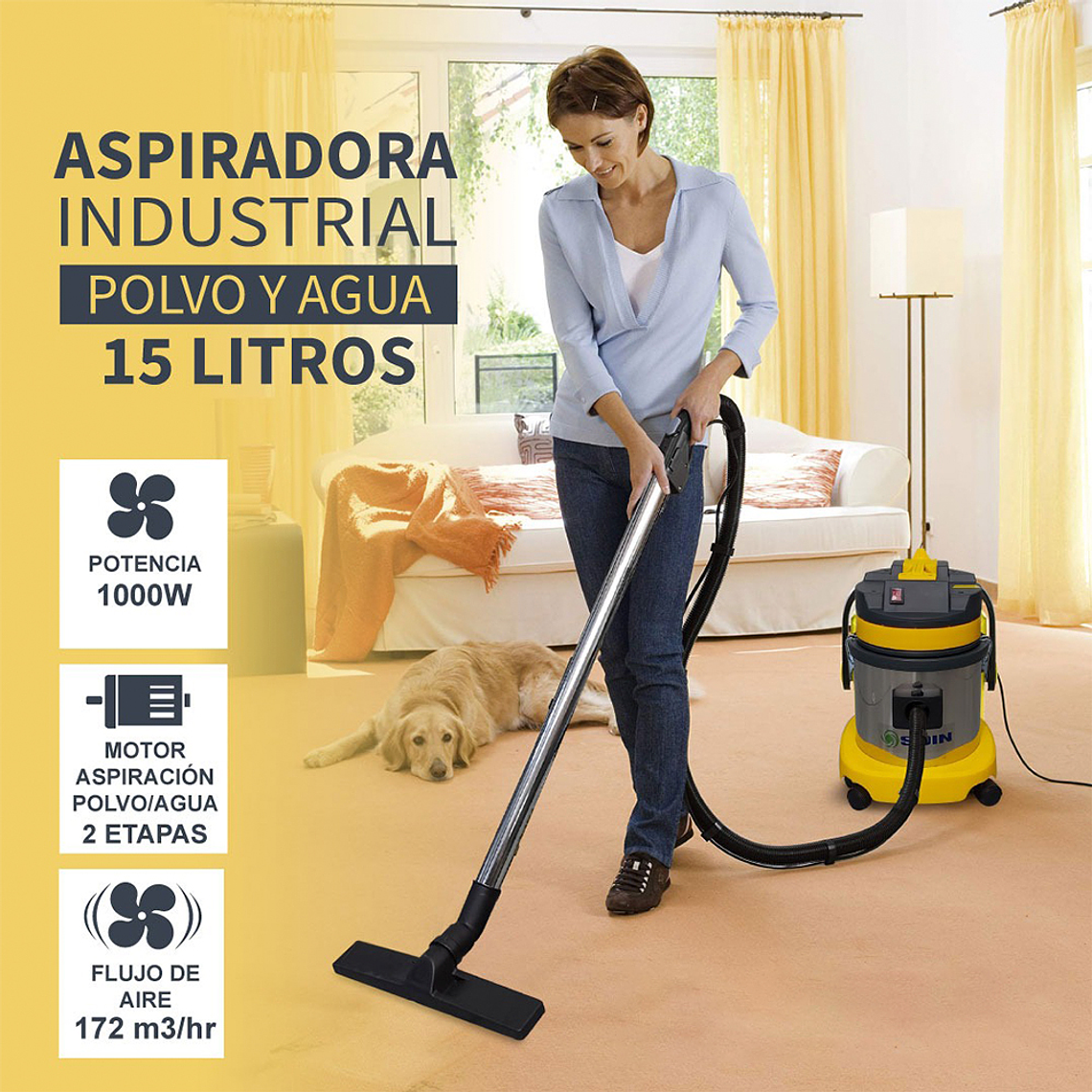 ASPIRADORA POLVO AGUA 15 L SOIN 4
