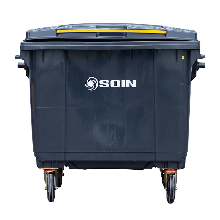 CONTENEDOR DE BASURA CON RUEDAS 660 L SOIN 7