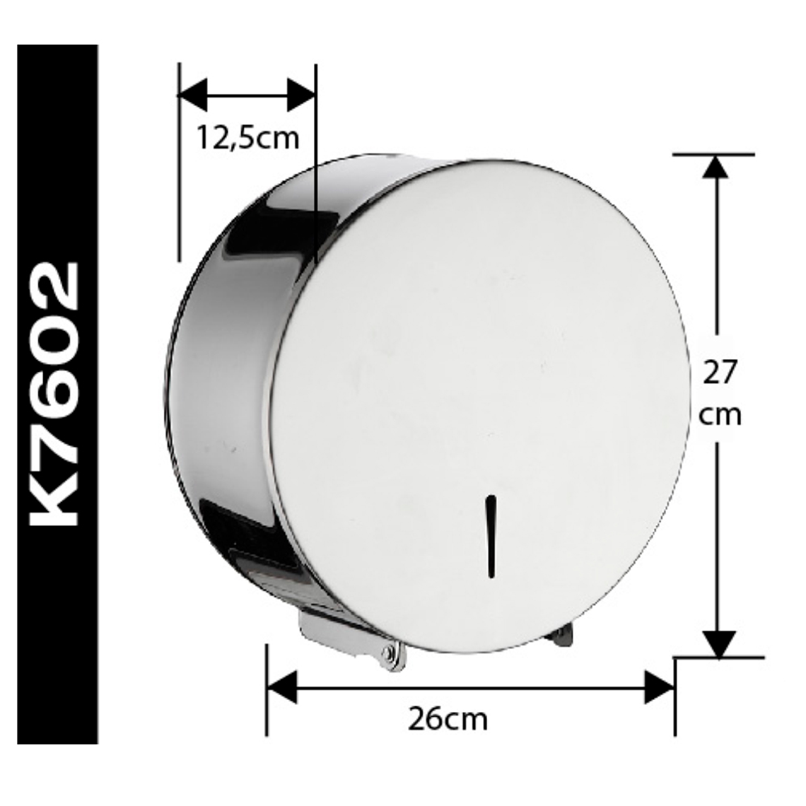 DISPENSADOR DE PAPEL HIGIENICO JUMBO ACERO INOX 2