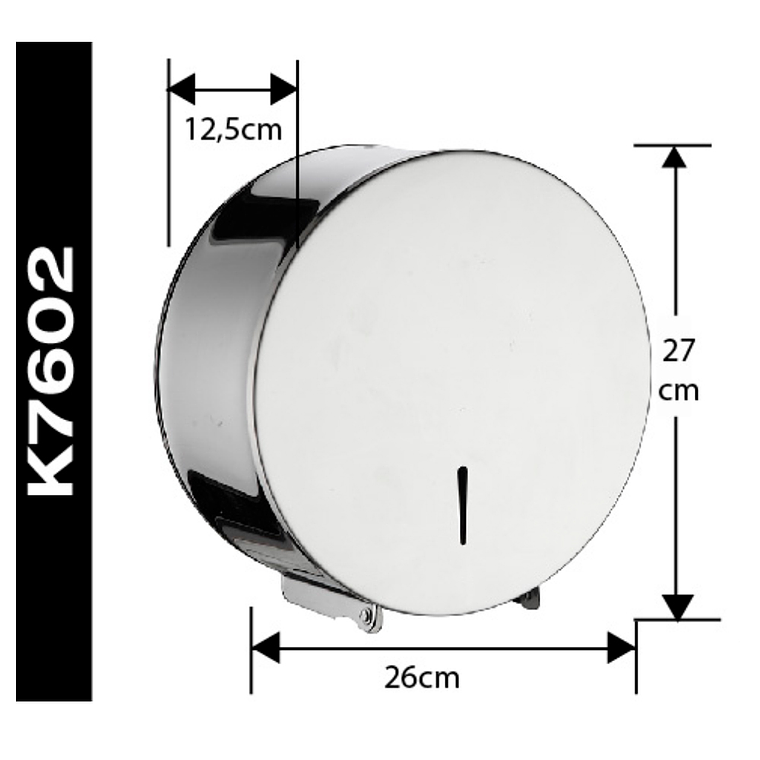 DISPENSADOR DE PAPEL HIGIENICO JUMBO ACERO INOX 2