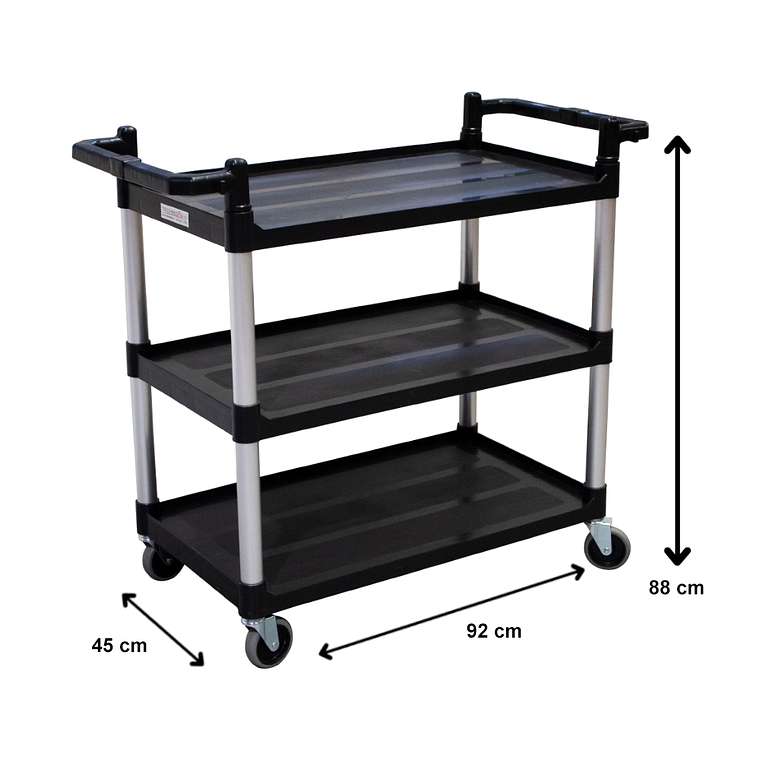 CARRO NEGRO - 70KG - 92x45x88cm 2