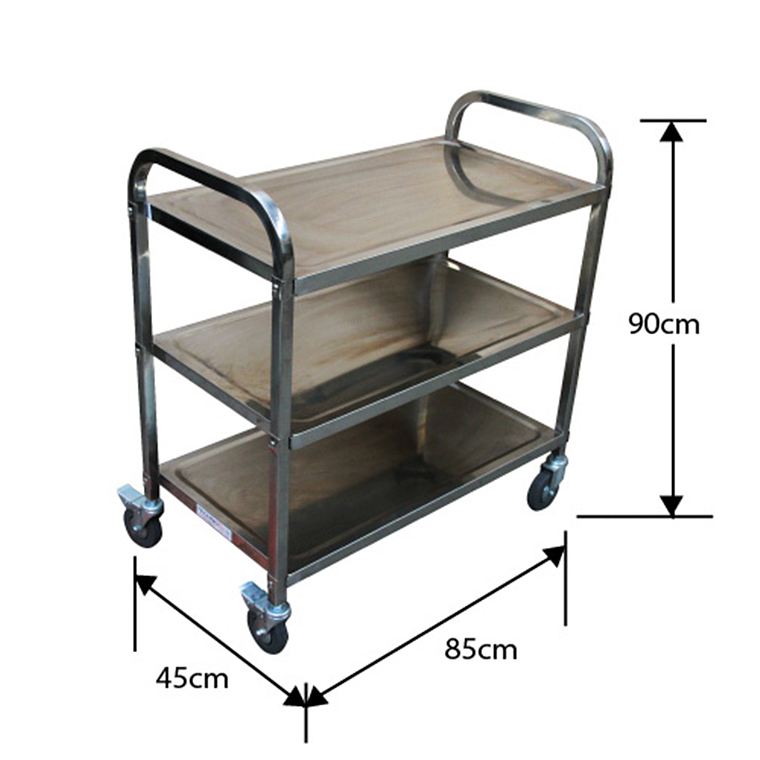 CARRO ACERO INOXIDABLE - 45x90x85cm 2
