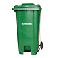 BASURERO CON TAPA RUEDA Y PEDAL 240 L SOIN - Miniatura 1