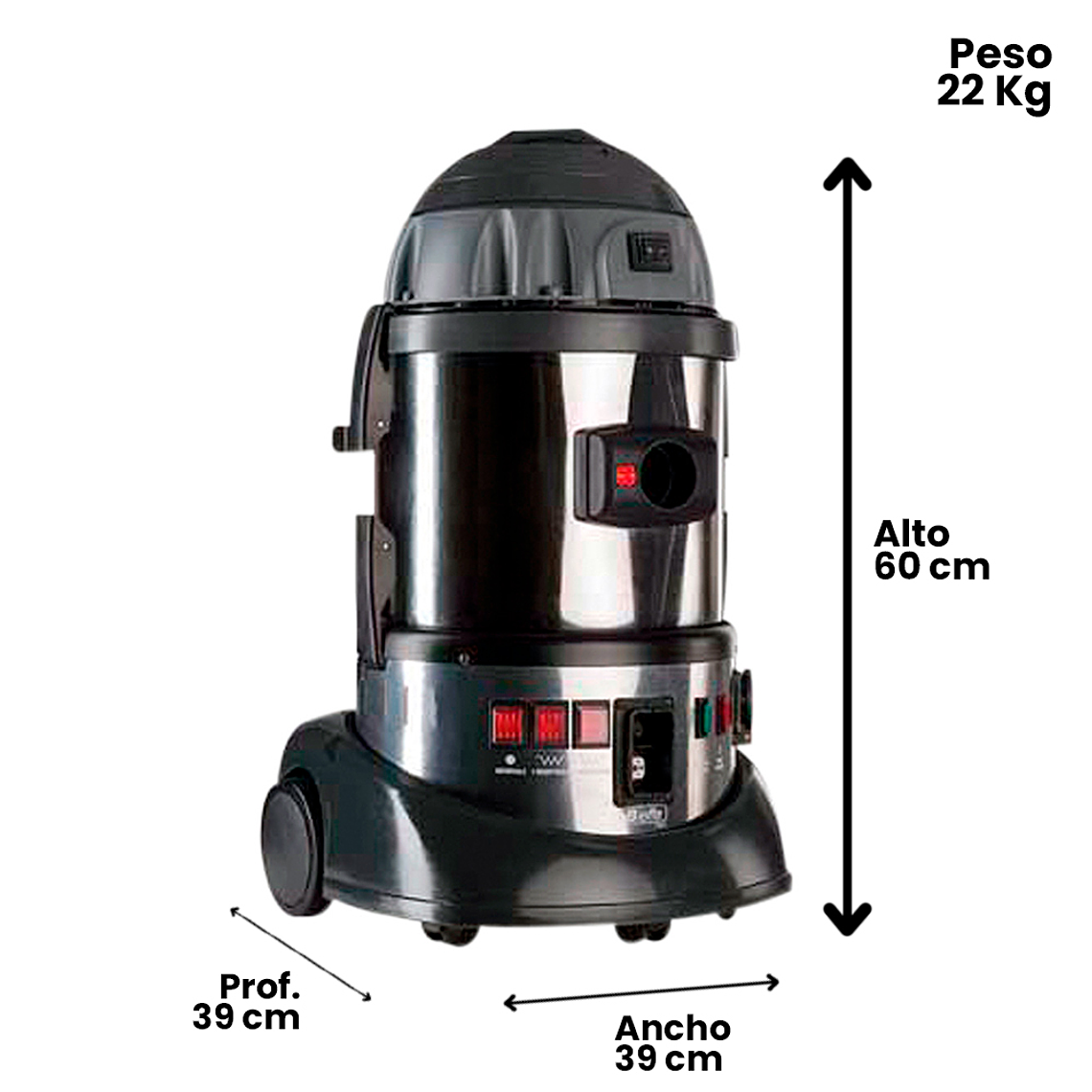 ASPIRADORA CON INYECCIÓN VAPOR 4.8 BAR EMILIO 2