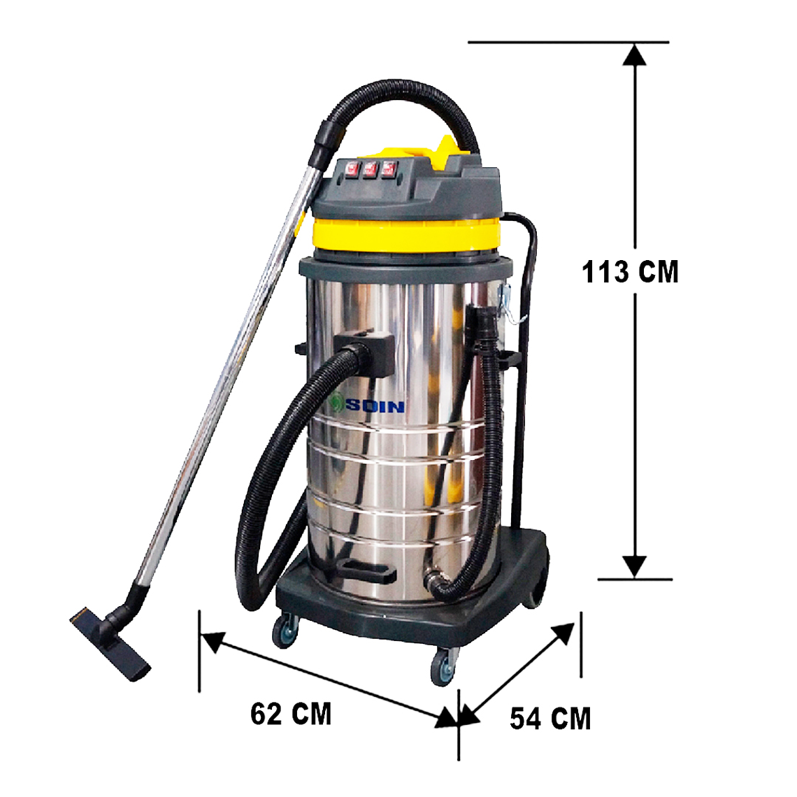 ASPIRADORA POLVO AGUA 80 L SOIN 2