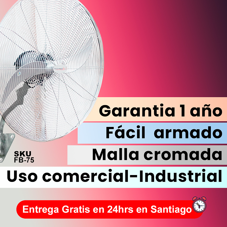 VENTILADOR INDUSTRIAL DE MURO 30