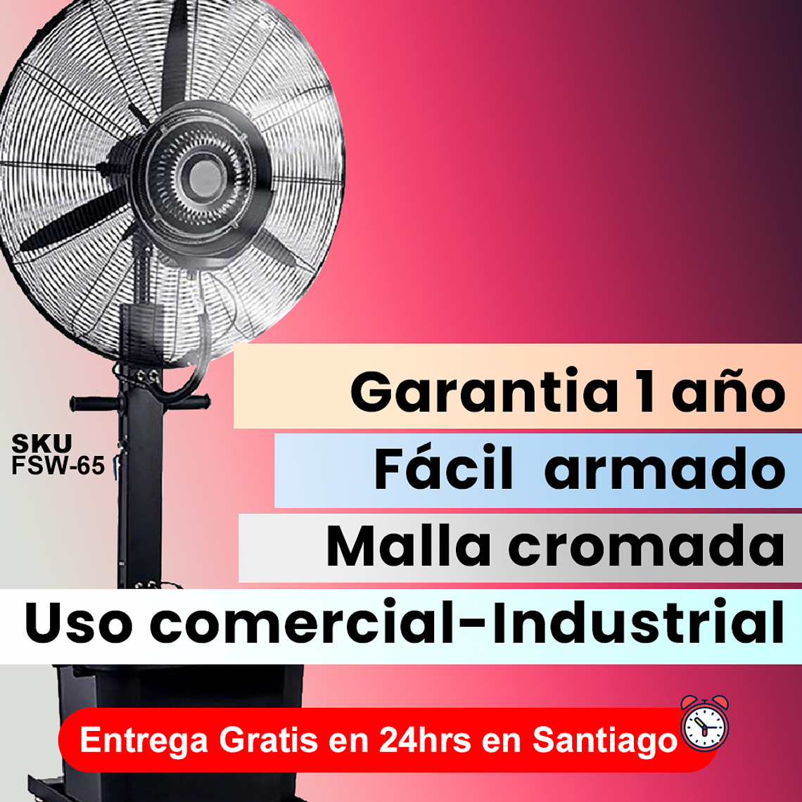VENTILADOR DE PEDESTAL CON NEBULIZADOR 26