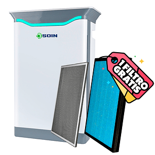 PURIFICADOR DE AIRE CON FILTRO HEPA Y REPUESTO GRATIS