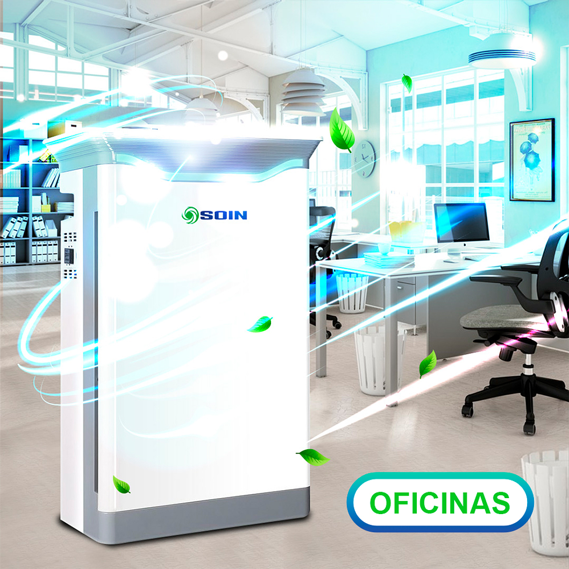 PURIFICADOR DE AIRE CON FILTRO HEPA Y REPUESTO GRATIS 6