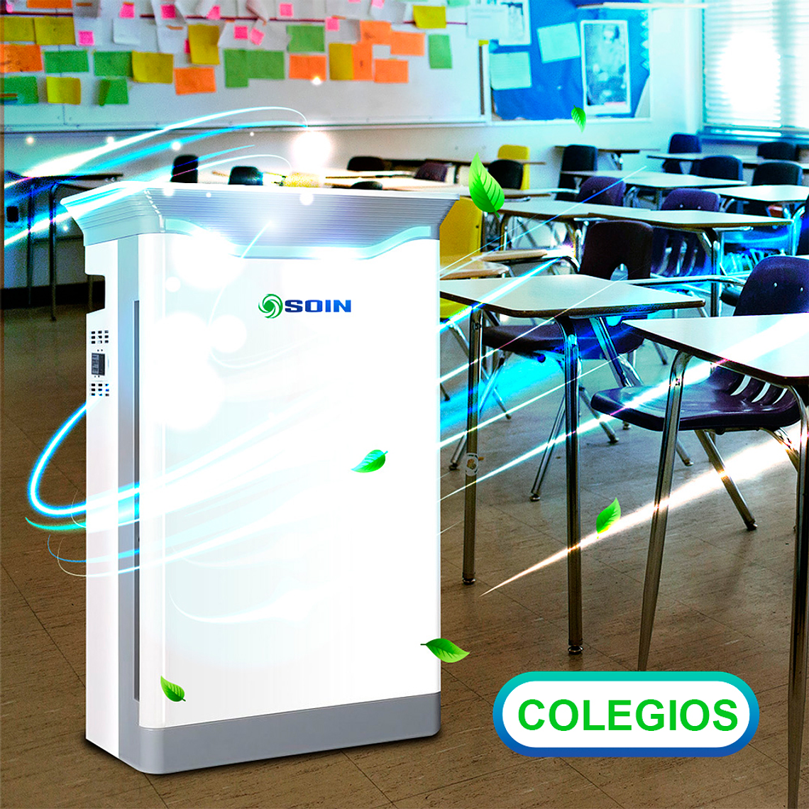 PURIFICADOR DE AIRE CON FILTRO HEPA Y REPUESTO GRATIS 8