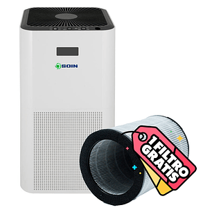 PURIFICADOR DE AIRE CON FILTRO HEPA Y REPUESTO GRATIS