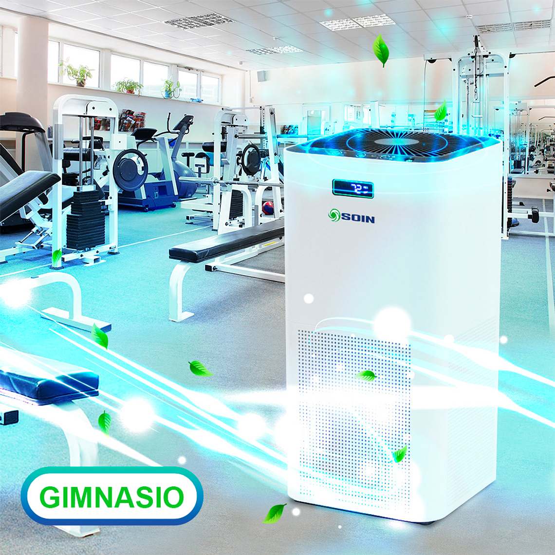 PURIFICADOR DE AIRE CON FILTRO HEPA Y REPUESTO GRATIS 7