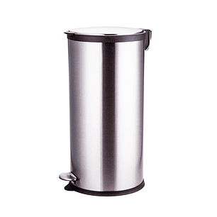 BASURERO ACERO INOXIDABLE CIERRE SUAVE 30 L