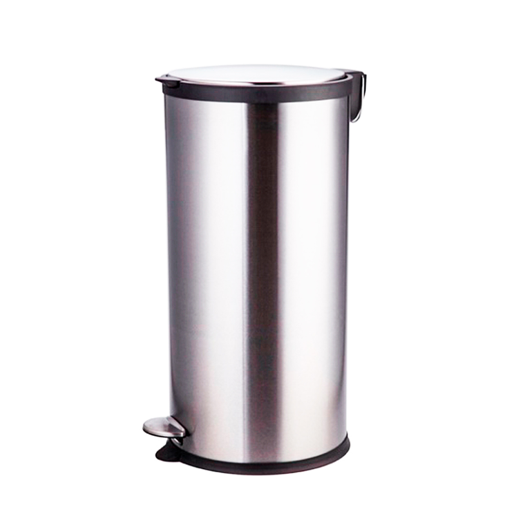 BASURERO ACERO INOXIDABLE CIERRE SUAVE 30 L 1