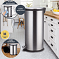 BASURERO ACERO INOXIDABLE CIERRE SUAVE 30 L - Miniatura 3