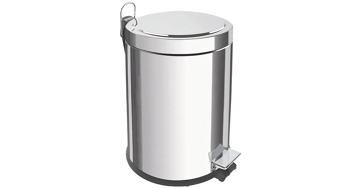 BASURERO PEDAL 5 L ACERO INOX TRAMONTINA