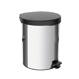  BASURERO 12L ACERO INOX. TAPA PLASTICA