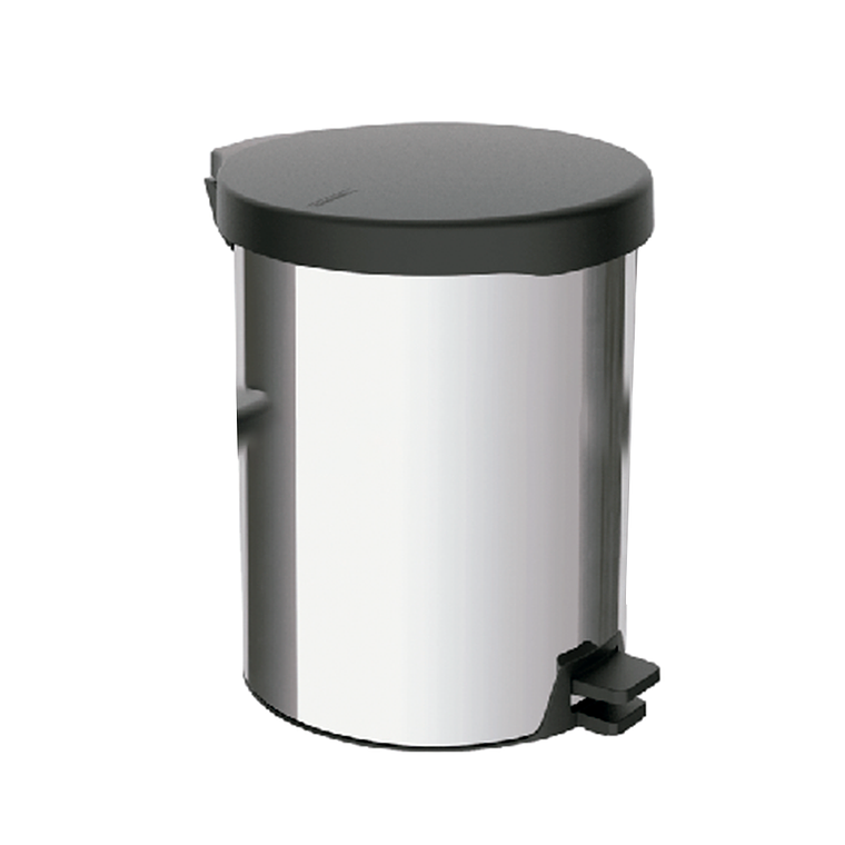  BASURERO 12L ACERO INOX. TAPA PLASTICA 1