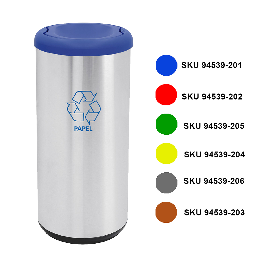 BASURERO VAIVEN 40 L ACERO ANOX TRAMONTINA 8