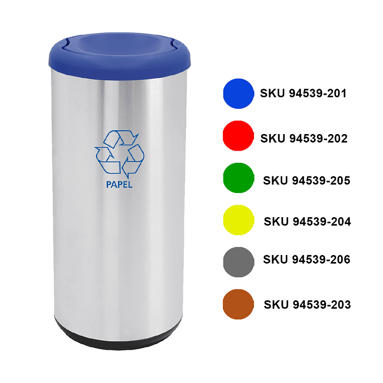 BASURERO VAIVEN 40 L ACERO ANOX TRAMONTINA 8