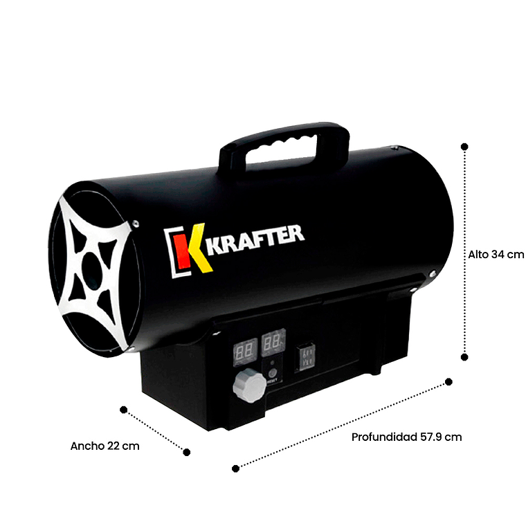 TURBO CALEFACTOR A GAS 30 KW KRAFTER 2