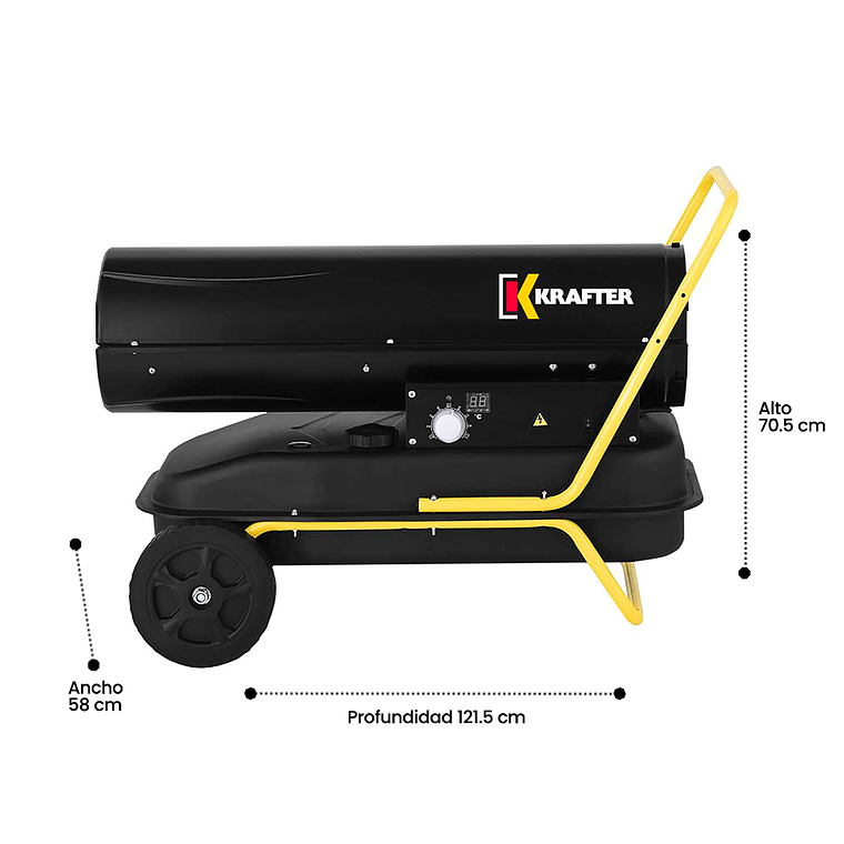 TURBO CALEFACTOR A DIESEL 70 KW KRAFTER 2