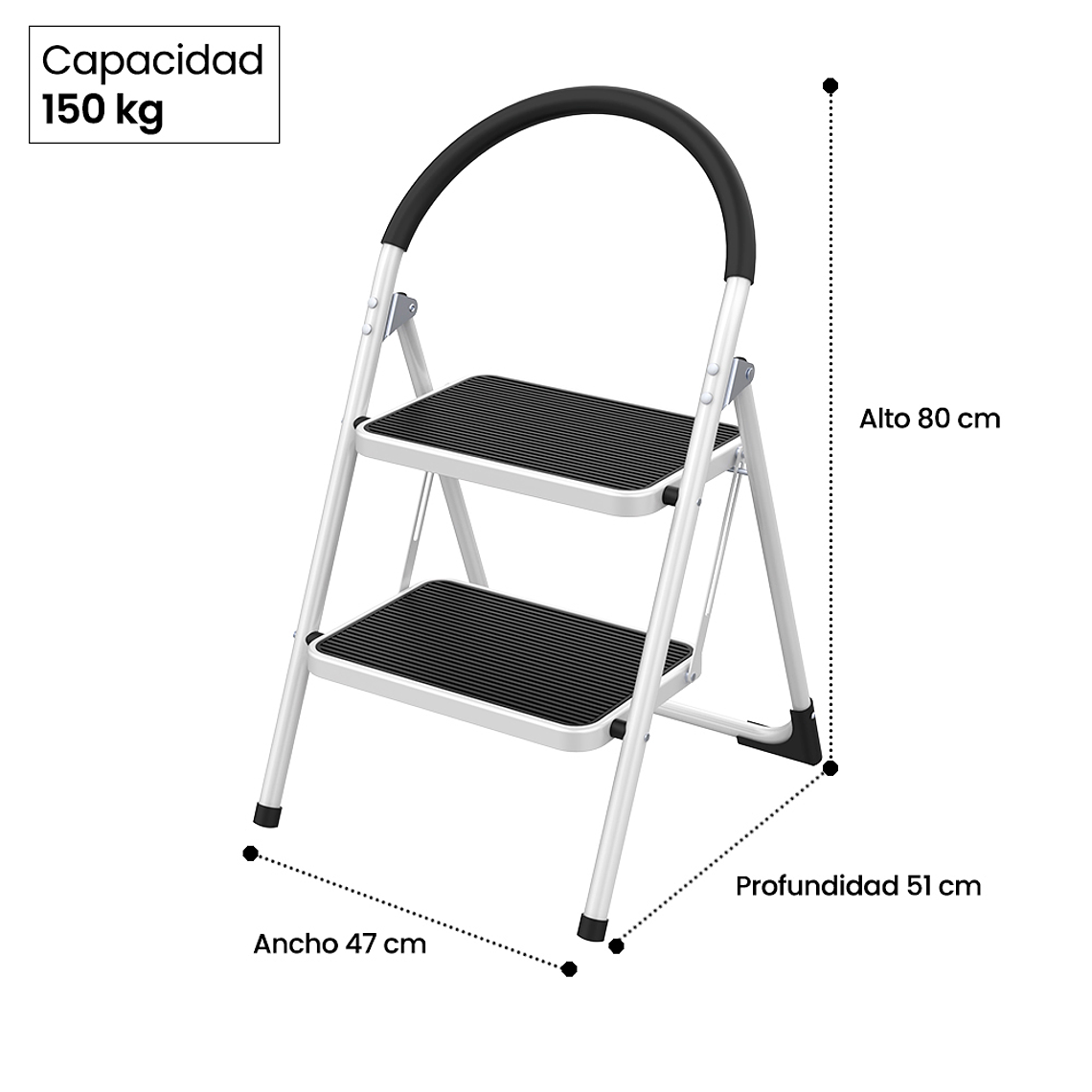 PISO ESCALERA PLEGABLE 2 PELDAÑOS MAGNA PLUS 2