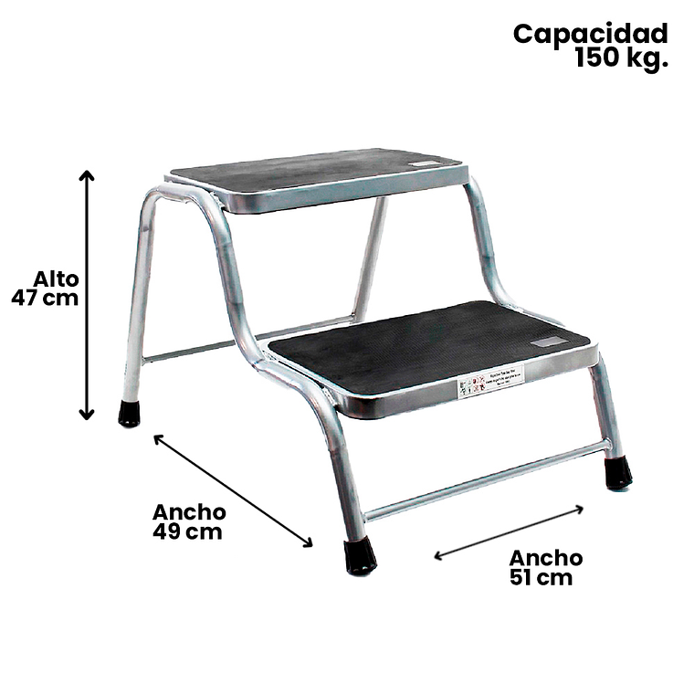 PISO ESCALERA ESCABEL CLINICO 2 PELDAÑOS 2